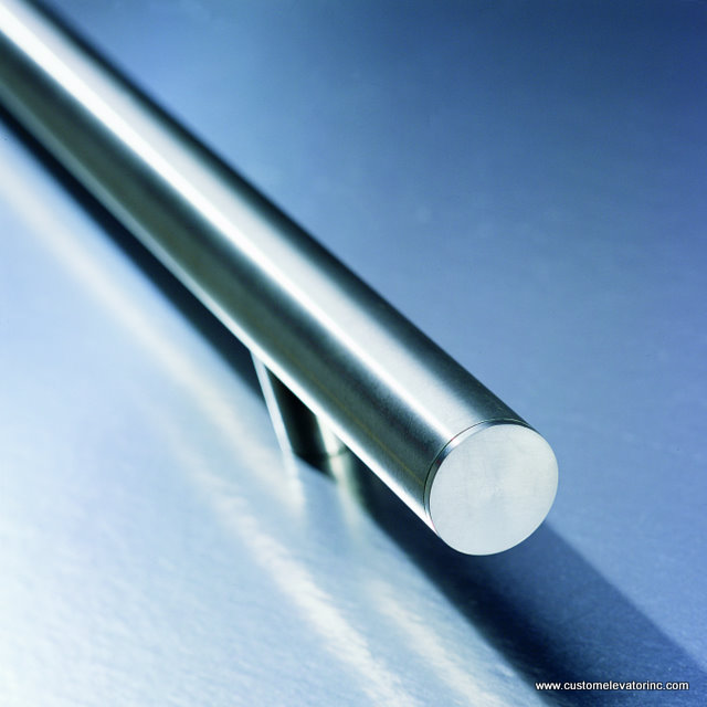 Brushed Stainless Steel Cylindrical Bar